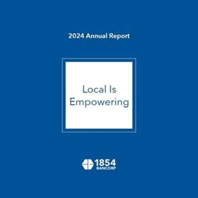 Cover of the bank's 2024 annual report entitled 