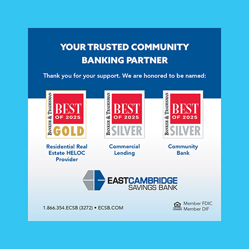 An image of the three Banker and Tradesman logos for each award the bank won